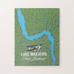 Lake Wakatipu Neuseeland Karte Puzzle