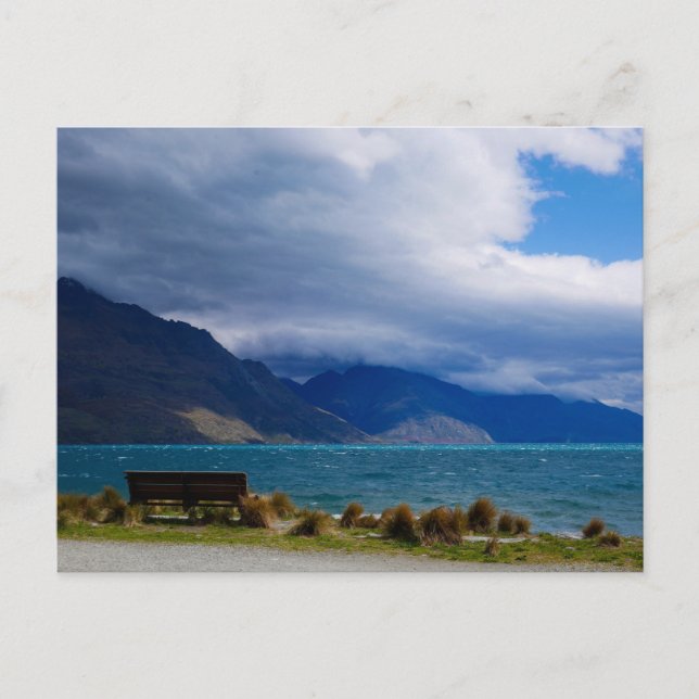 Lake Wakatipu, Queenstown, Neuseeland - Postkarte (Vorderseite)