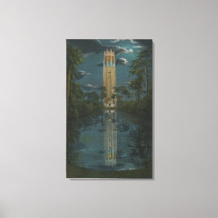 Lake Wales, FL - Sicht auf den See & Singen Leinwanddruck