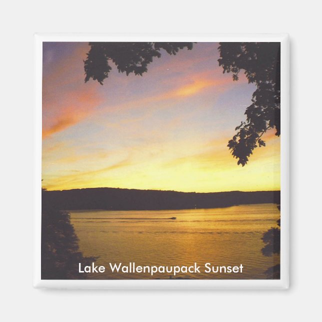 Lake Wallenpaupack Sunset Magnet (Vorne)