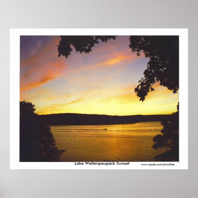 Lake Wallenpaupack Sunset Print Poster (Vorne)