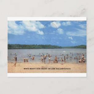Lake Wallenpaupack White Beauty View Vintage-Ansic Postkarte