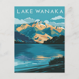 Lake Wanaka New Zealand Travel Postkarte