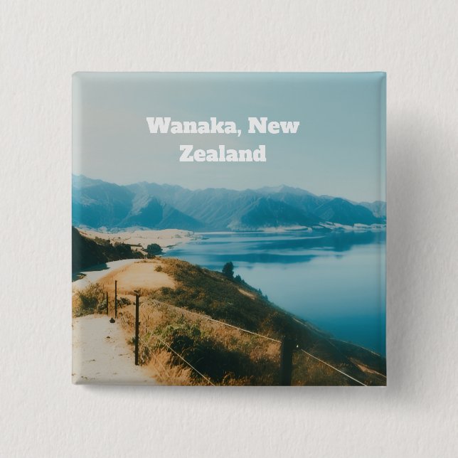 Lake Wanaka, Südinsel, Neuseeland Button (Vorderseite)