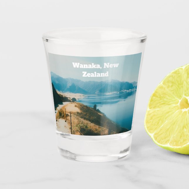 Lake Wanaka, Südinsel, Neuseeland Schnapsglas (Vorderseite)