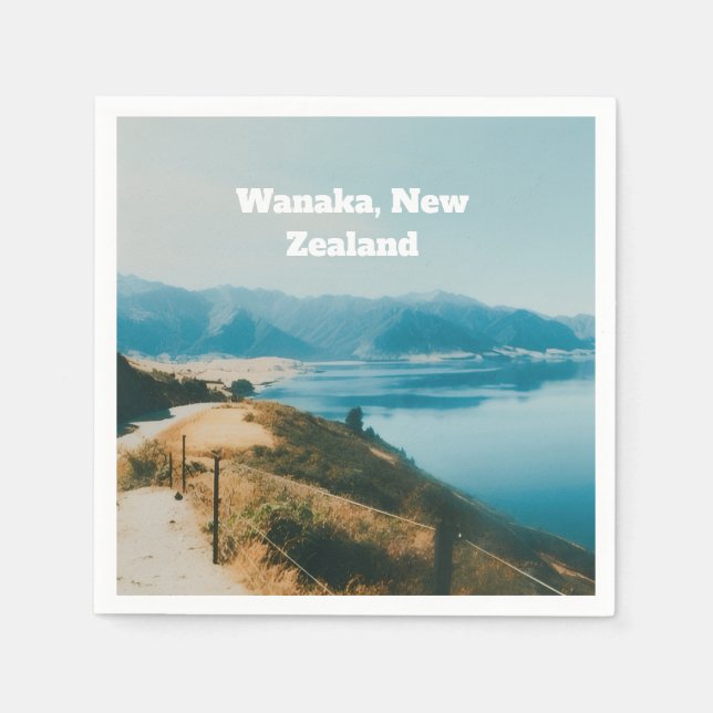 Lake Wanaka, Südinsel, Neuseeland Serviette (Vorderseite)