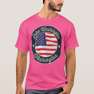 Lake Washington - Patriotisches Washington Andenke T-Shirt