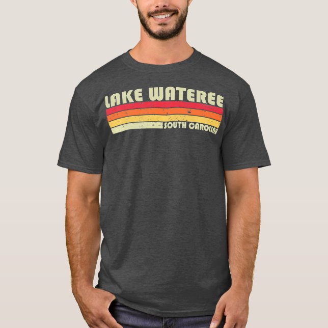 LAKE WATEREE SOUTH CAROLINA Funny Fishing Summer T-Shirt (Vorderseite)