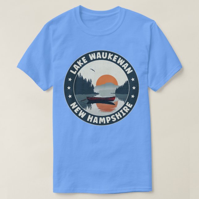 Lake Waukewan New Hampshire Sunset T-Shirt (Design vorne)