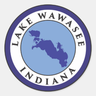 Lake Wawasee, Indiana Runder Aufkleber