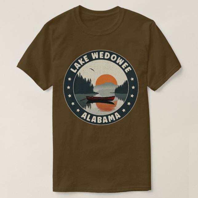 Lake Wedowee Alabama Sunset TShirt (Design vorne)