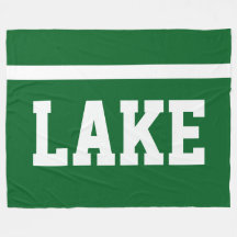 LAKE Weiße Fette Sportliche Text Streifen auf Wald