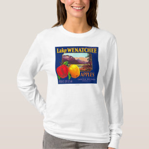 Lake Wenatchee Apple Label (blau) - Cashmere, WA T-Shirt