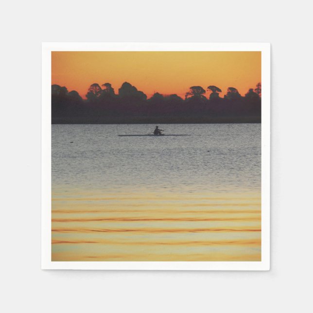 Lake Wendouree Calm Before Nightfall Serviette (Vorderseite)