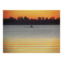 Lake Wendouree Ruhe vor Einbruch der Nacht Fotodruck