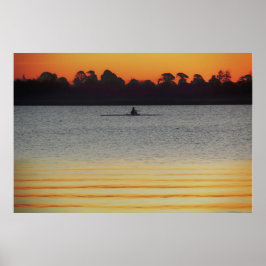 Lake Wendouree Ruhe vor Einbruch der Nacht Poster