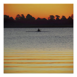 Lake Wendouree Ruhe vor Einbruch der Nacht Poster
