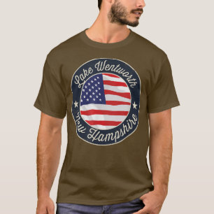 Lake Wentworth - Patriotic New Hampshire Souvenir  T-Shirt