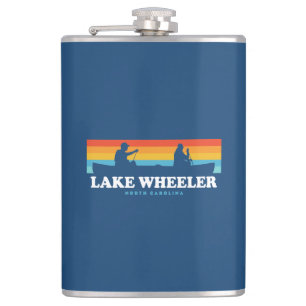Lake Wheeler North Carolina Canoe Flachmann