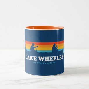 Lake Wheeler North Carolina Canoe Zweifarbige Tasse