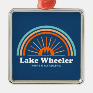 Lake Wheeler North Carolina Rainbow Ornament Aus Metall