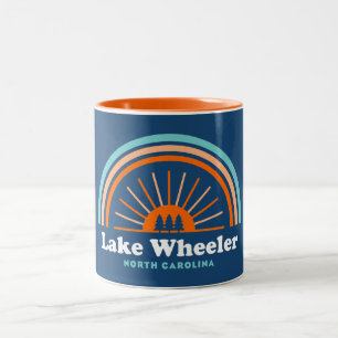 Lake Wheeler North Carolina Rainbow Zweifarbige Tasse