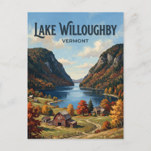 Lake Willoughby Westmore Vermont Postkarte