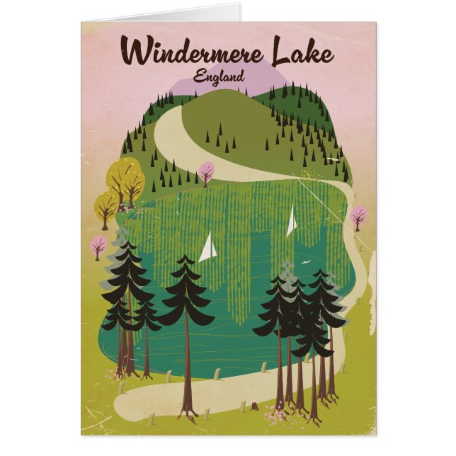 Lake Windermere Travel Poster (Vorne)