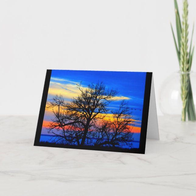 Lake Winnebago Sunset Denken Sie an Sie Karte (Vorderseite)