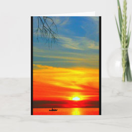 Lake Winnebago Sunset Denken Sie an Sie Karte