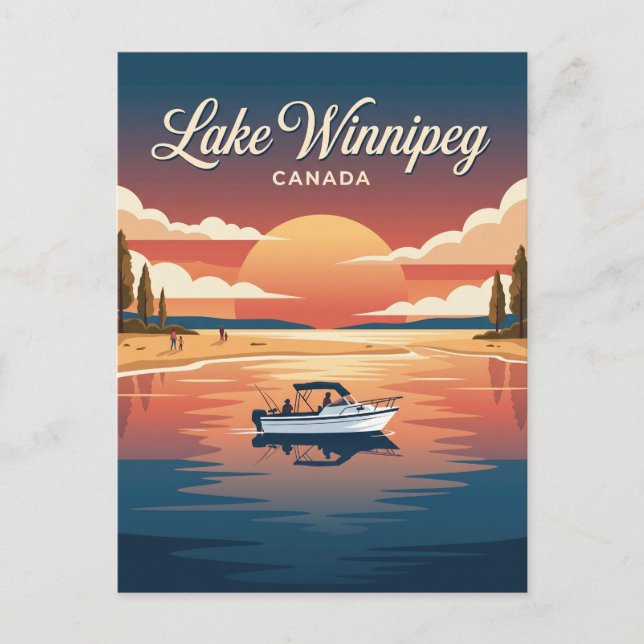 Lake Winnipeg Kanada Postkarte (Vorderseite)