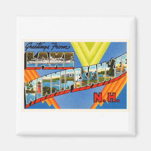 Lake Winnipesaukee #2 New Hampshire NH Old Travel Magnet