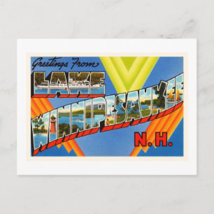 Lake Winnipesaukee #2 New Hampshire NH Old Travel Postkarte