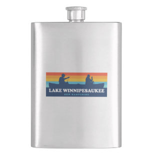 Lake Winnipesaukee New Hampshire Canoe Flachmann