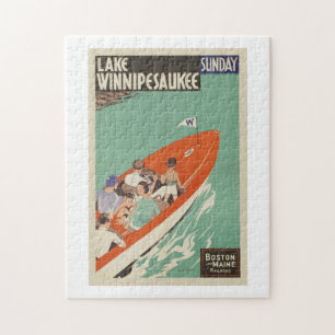Lake Winnipesaukee New Hampshire Travel Puzzle