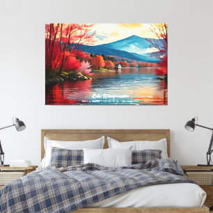 Lake Winnipesaukee New Hampshire Zuhause Wall Deco Leinwanddruck