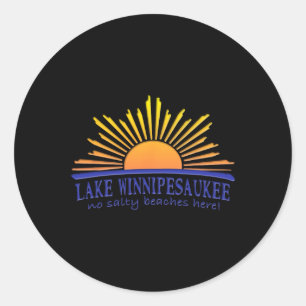 Lake Winnipesaukee Runder Aufkleber
