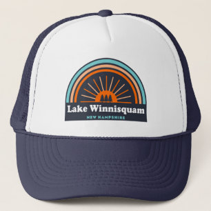Lake Winnisquam New Hampshire Rainbow Truckerkappe