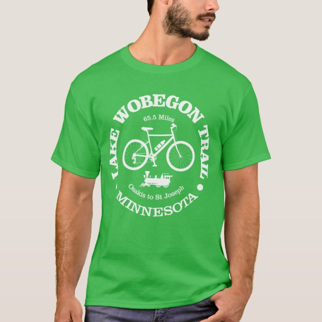 Lake Wobegon Trail (Radfahren) T-Shirt (Vorderseite)