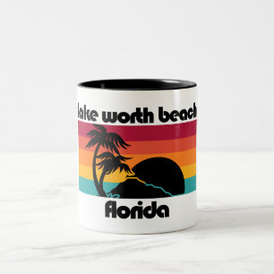 Lake Worth Beach Florida Zweifarbige Tasse
