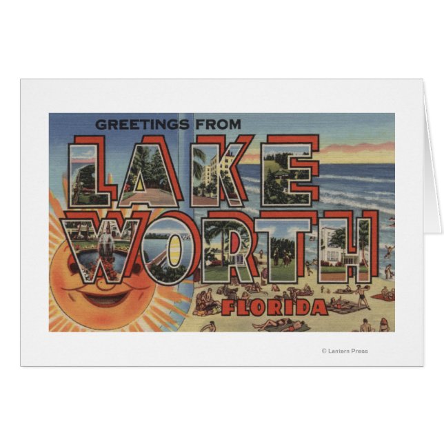 Lake Worth, Florida - Große Briefmarkenszenen (Vorderseite (Horizontal))
