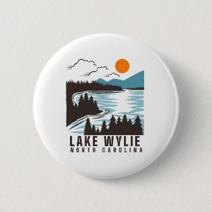 Lake Wylie North Carolina Sommer See Leben Booten Button