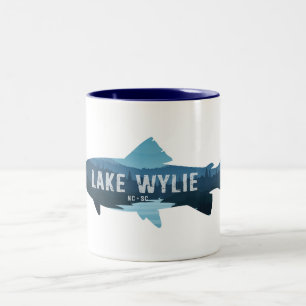 Lake Wylie North Carolina South Carolina Fisch Zweifarbige Tasse