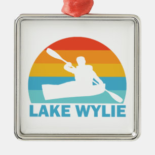 Lake Wylie North Carolina South Carolina Kayak Ornament Aus Metall