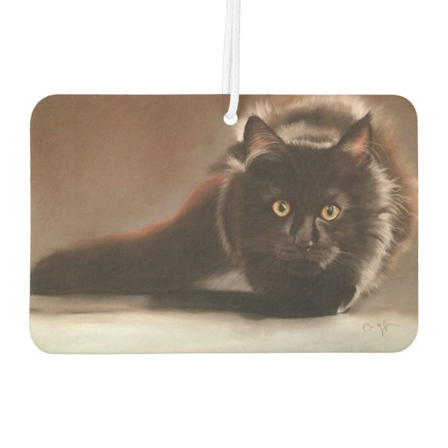 "Lake", Zeichnung des trockenen Pastels Autolufterfrischer (Rückseite)