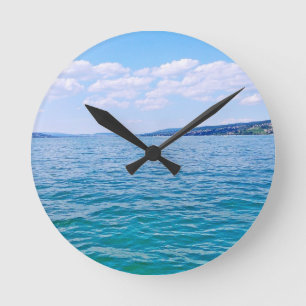 Lake Zurich Runde Wanduhr