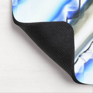 Lakeau auf breiten Streifen in blau bis grau Mousepad