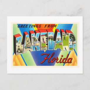 Lakeland Florida FL Old Vintage Travel Souvenir Postkarte