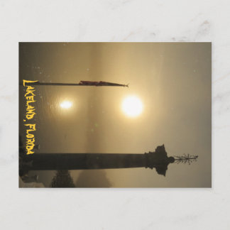 Lakeland Florida Foggy Morning Postkarte