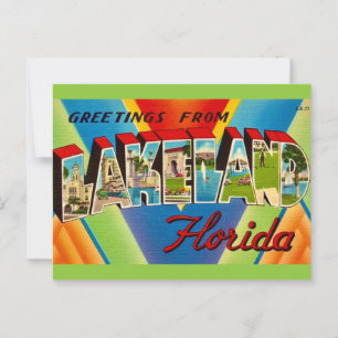 Lakeland Florida Greetings Postkarte